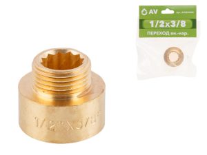 Переход 1/2″ вн. х 3/8″ нар., AV Engineering (инд. упак.)