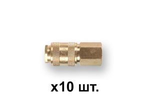 Соединение быстросъем. МАМА х внутр. резьба 1/4″ (латунь) ECO (10 шт в уп.)