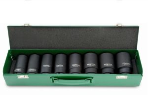 Набор головок ударн. 3/4″ 26-38мм 6гр. 8шт глуб. TOPTUL