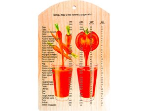 Доска разделочная, «Овощной коктейль», 29х18,5 см, береза, MARMITON