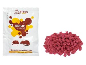 Приманка для уничтожения крыс и мышей (гранулы), 50 г, HELP