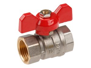 Кран шаровый 1/2″ вн.-вн. бабочка PN30, AV Engineering