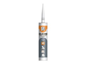 Герметик силиконовый санитарный P PLUS «Silicone Sanitary» (бел.) 280мл