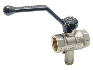 Кран шаровый 1/2″ вн.-вн. для термодатчика ручка PN40, LD