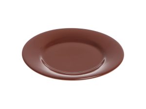 Тарелка десертная керамическая, 198 мм, круглая, серия Лапсеки, шоколад, PERFECTO LINEA