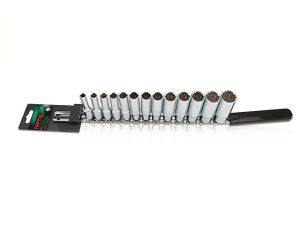 Набор головок 3/8″ 7-21мм 12гр. 13шт глубок. TOPTUL