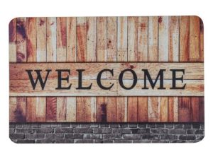 Коврик придверный 38*58 см, «WELCOME», дерево, PERFECTO LINEA