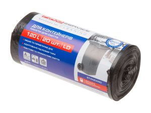 Пакеты для мусора Standard, 120 л, 20 шт., черные, PROservice