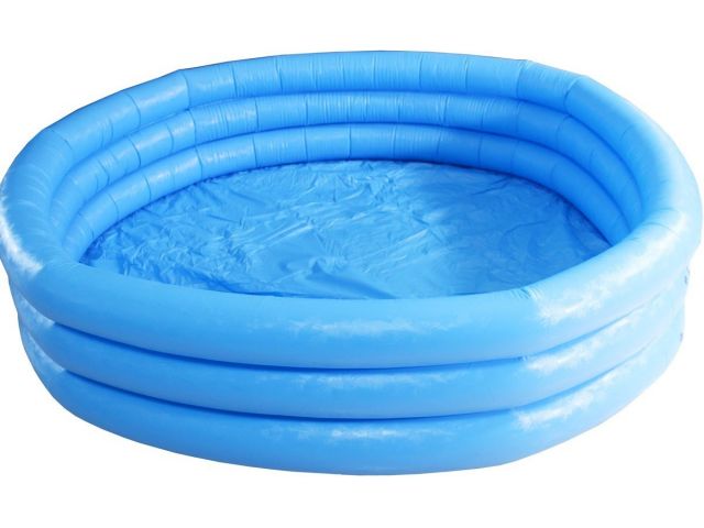 Надувной детский бассейн Crystal Blue, 168х38 см, INTEX