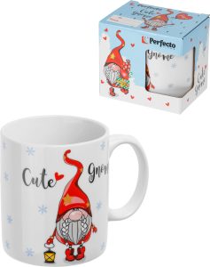 Кружка керамическая, в кор., 350 мл., CUTE GNOME-4, PERFECTO LINEA
