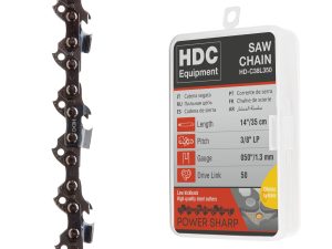 Цепь 35 см 14″ 3/8″ LP 1.3 мм 50 зв. (в пласт. боксе) HDC