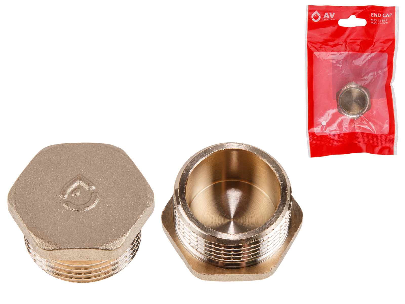 Заглушка 3/4″ нар., AV Engineering (инд. упак.)