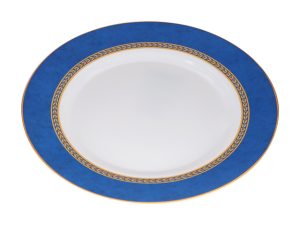 Тарелка десертная стеклокерамическая, 200 мм, круглая, AMEERAH BLUE (Амира блю), DIVA LA OPALA