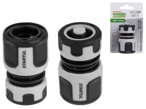 Муфта быстросъемная 1/2″(5/8″) с автостоп. STARTUL GARDEN (ST6017-06-1/2)