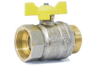 Кран шаровый 1″ нар.-вн. бабочка (ГАЗ) PN40, LD