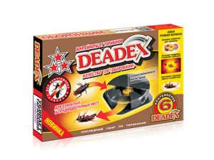 Контейнер от тараканов «DEADEX» (6 шт.) (тройная формула)