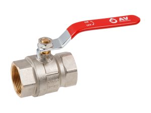 Кран шаровый 1 1/4″ вн.-вн. ручка PN25, AV Engineering