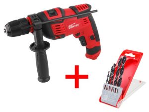 Дрель ударная WORTEX DS 1308 в кор. + АКЦИЯ!
