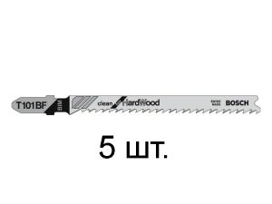 Пилка лобз. по дереву/ламинату T101BF (5 шт.) BOSCH