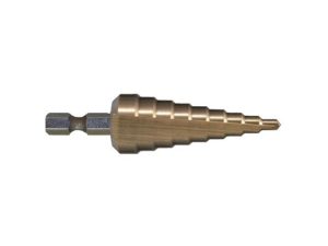 Сверло ступенчатое HSS-TiN с прямым желобком, 4-20, 1/4″