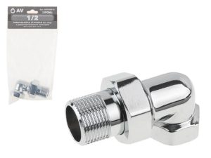 Американка угловая 1/2″ вн.-нар. ХРОМ, AV Engineering (инд. упак.)