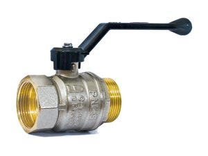 Кран шаровый 1 1/4″ нар.-вн. ручка PN25, LD