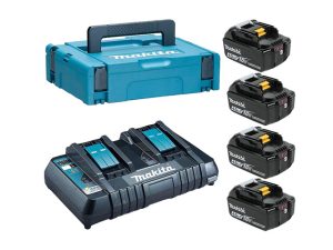 Комплект аккумулятор LXT 18.0 В BL1840B 4 шт. + зарядное устройство DC18RD в кейсе