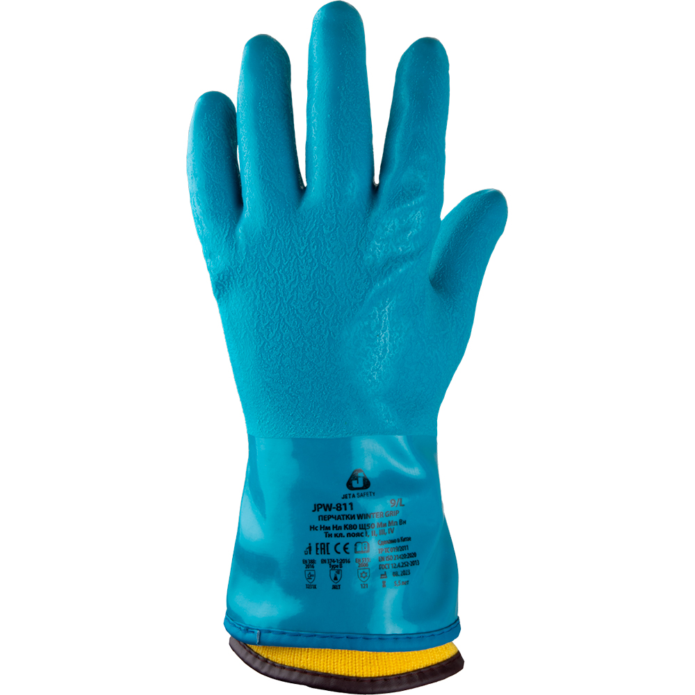 Перчатки утепленные трикотажные К80 Щ50 Winter Grip р-р 10/XL Jeta Safety