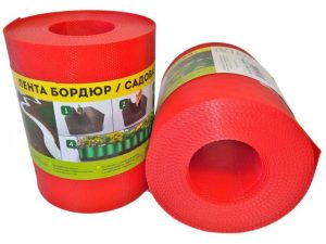 Лента бордюр садовая/газонная «Классика» (9м, h15см, красн.)