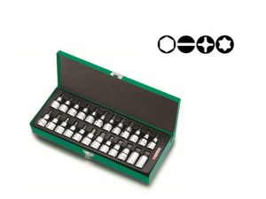 Набор бит шестигр. под головку 1/2″ 24пр. TOPTUL