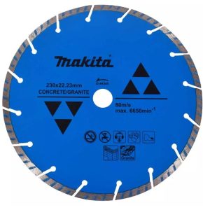 Алмазный круг 230×22,23×7  мм по бетону Turbo «Эконом» MAKITA