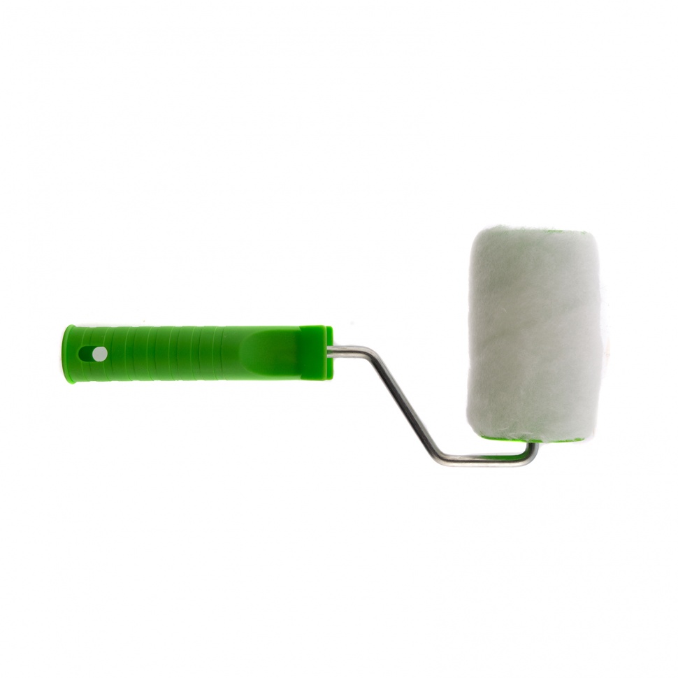 Валик «Искусственный мех» с ручкой, 100 мм, ворс 15 мм, D 48 мм, D ручки 6 мм, полиэстер Сибртех