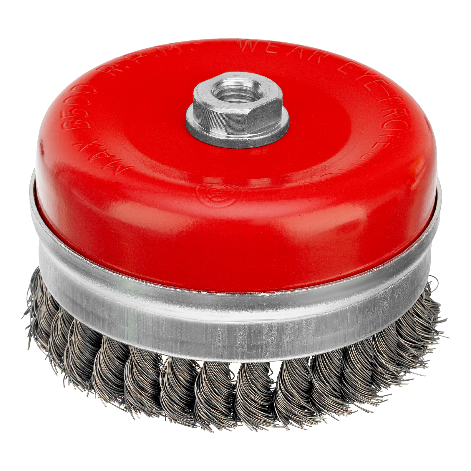 Щетка для УШМ Heavy Duty, 125 мм, М14, «чашка», крученая проволока 0.5 мм Matrix