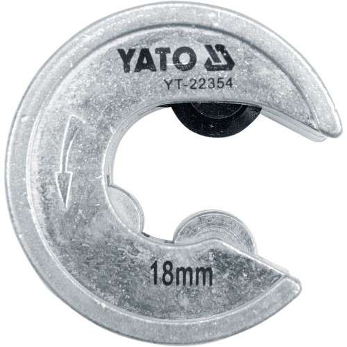 Труборез роликовый для труб из PVC, PP, PU, PE, SS, Al, Cu 18мм "Yato"