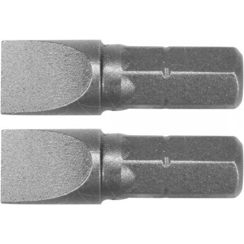 Биты шлицевые SL8х25мм 1/4" S2 (2шт) "Yato"