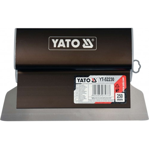 Шпатель финишный с алюминиевой ручкой  250х0,3мм "Yato"