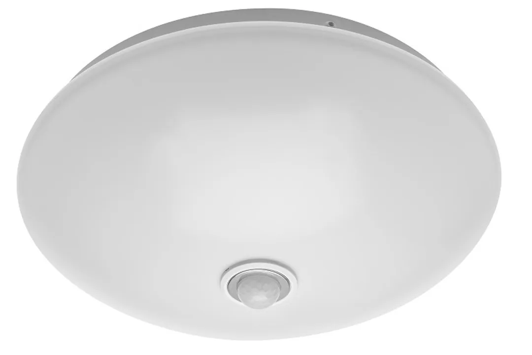 Светильник светодиодный ATOMIKA с датчиком движения, 18W, 4000K, IP20, AC220-240V, 50-60Hz, 1200lm, 360град, белый корпус