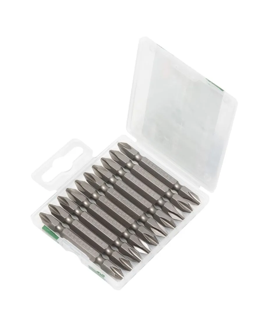 Набор бит 10пр., 1/4»(PH2xPH2, L-65мм), в пластиковом футляре