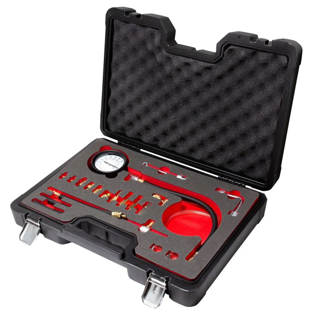 Тестер давления топлива 0-140 psi,0-10 bar,в кейсе»Premium»
