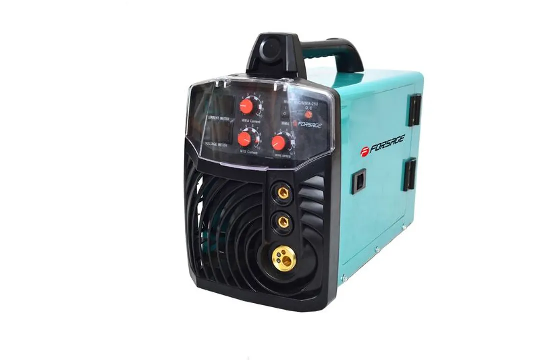Сварочный аппарат Profi MIG, MMA(220V, 7.2кВт, 20-250А, электрод 1,6-5мм, проволока 0.6-1мм, к-т мощности 0.98, раб. цикл 60%, IP2IS)с аксессуарами