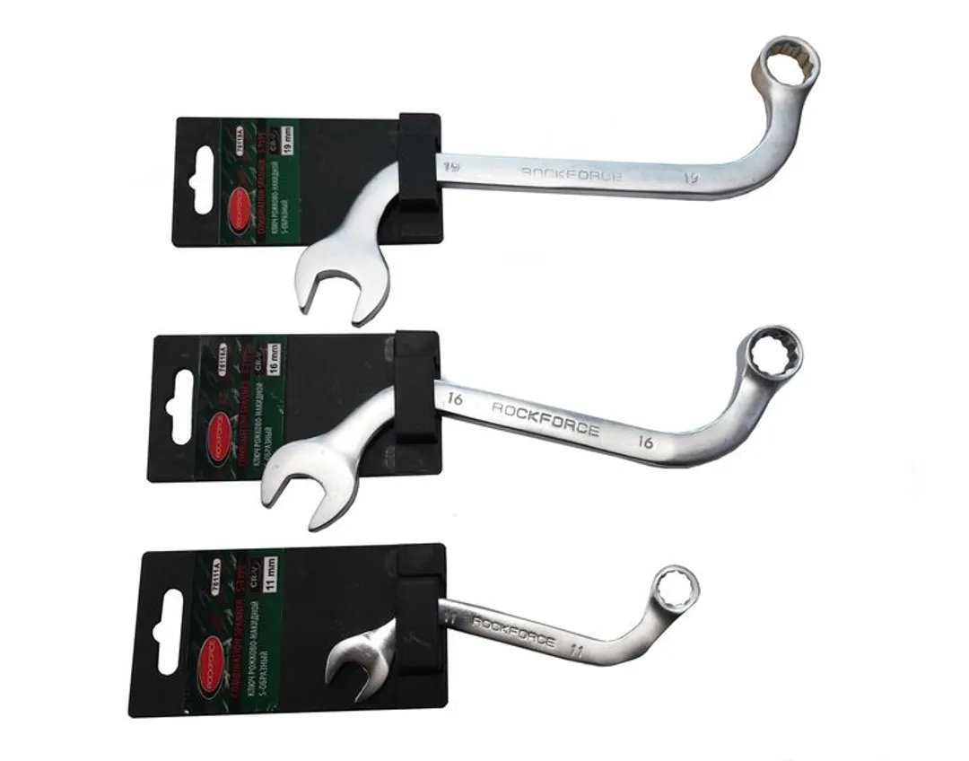 Ключ рожково-накидной S-образный 13мм на пластиковом держателе