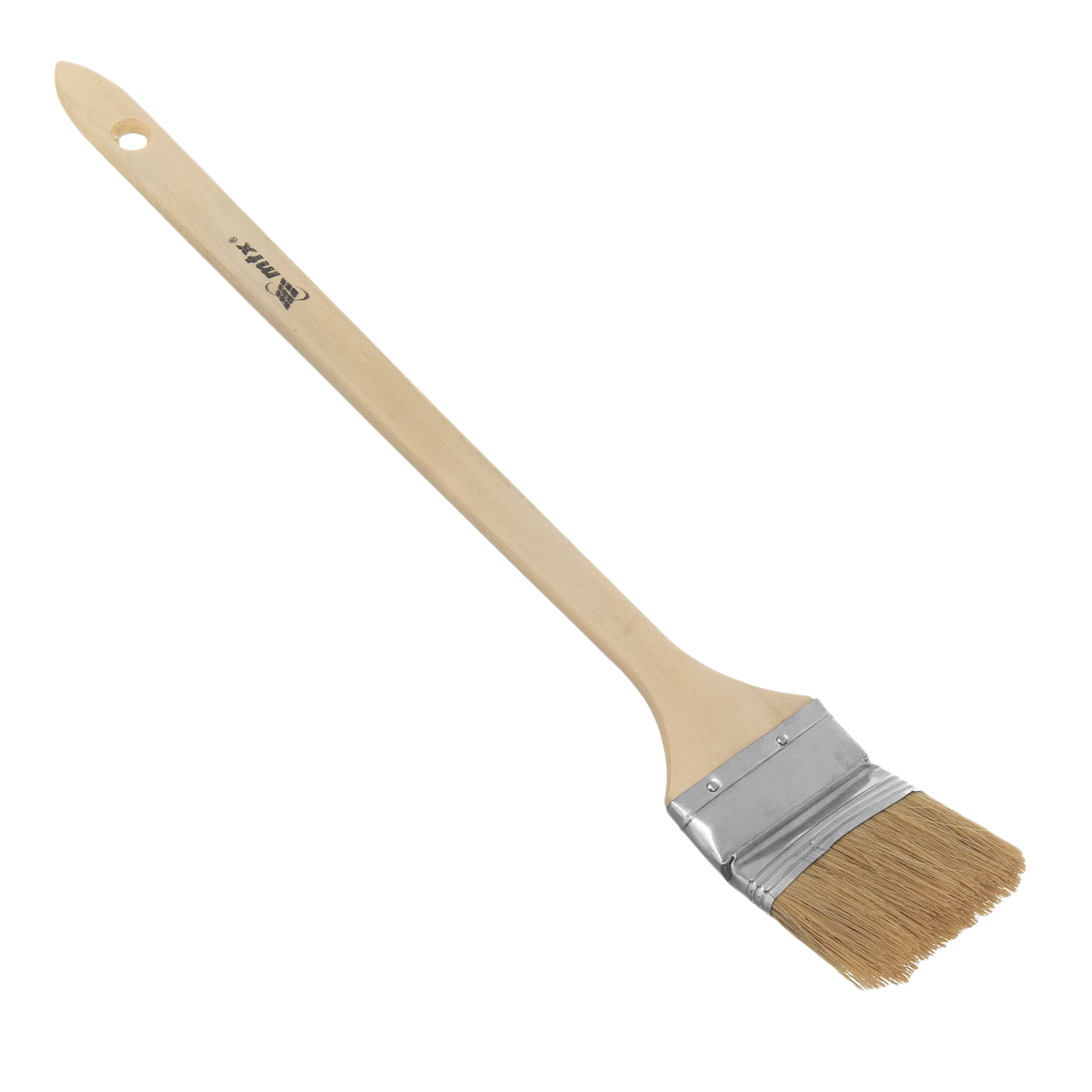 Кисть радиаторная 2.5″, натуральная щетина, деревянная ручка MTX