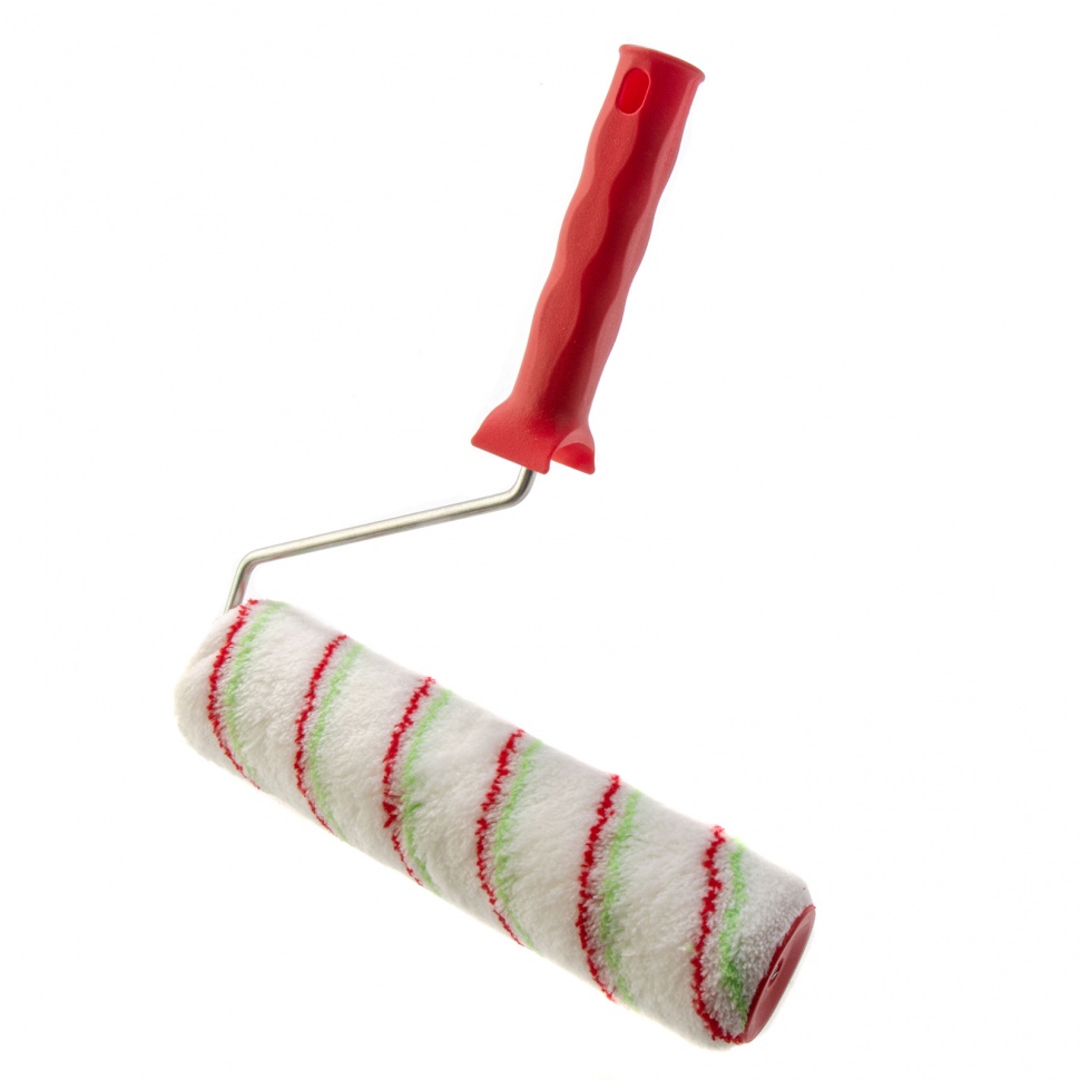 Валик «Эмали» , 250 мм, ворс 12 мм, D — 48 мм, D ручки — 6 мм, полиамид, полиакрил Сибртех