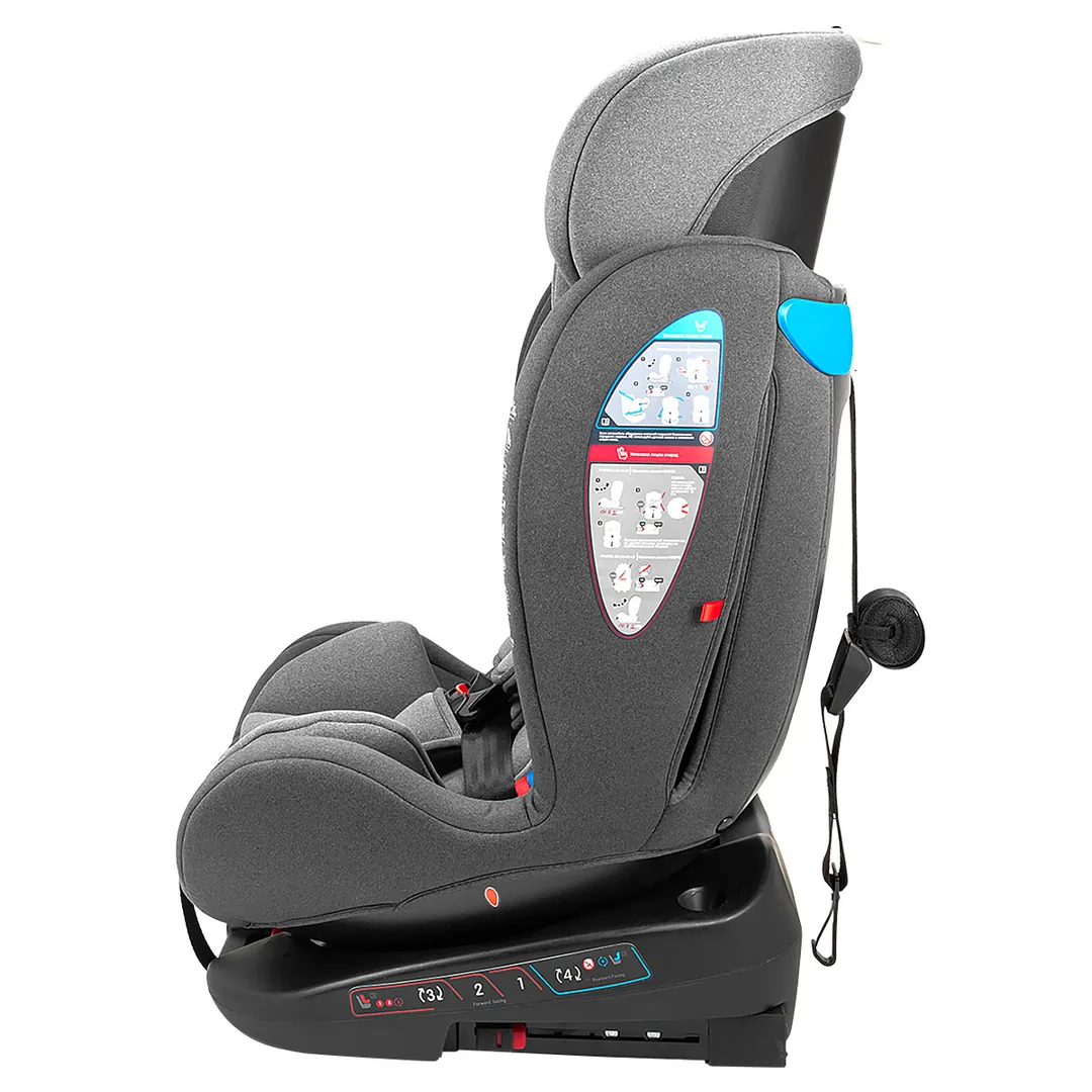 Автокресло детское 0-36 кг, поворотный механизм 360°, с ISOFIX
