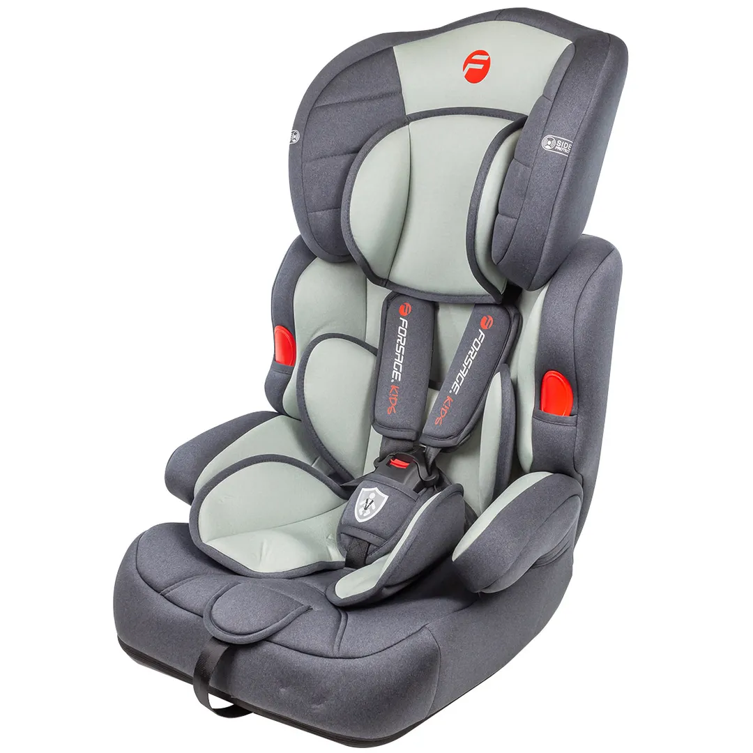 Кресло детское BAB001 Dark Gray/ Light Green 9-36кг