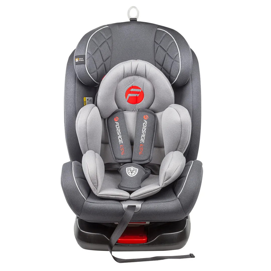 Кресло детское с ISOFIX KBH308 Dark Gray/ Light Gray 0-36кг