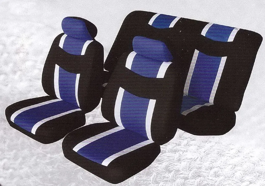 Чехлы на сидение 6пр BY-1304003B Black/blue