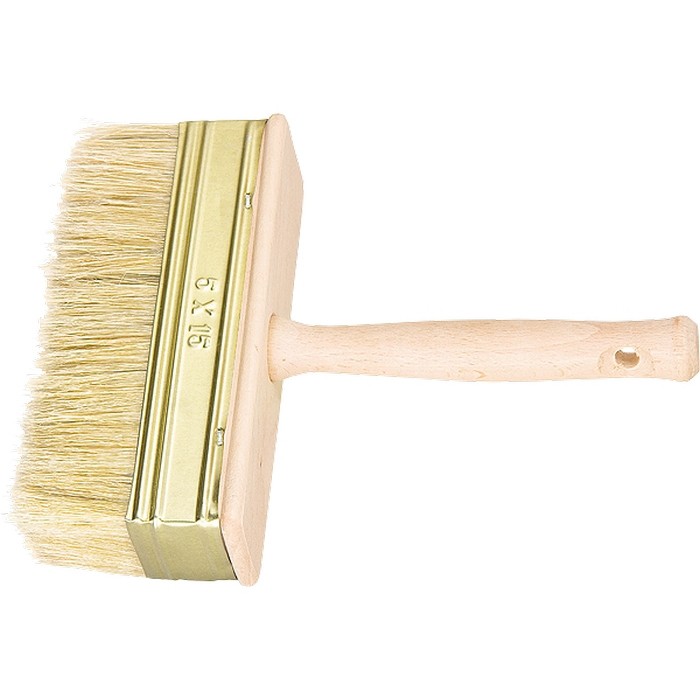 Кисть-ракля, 30 х 70 мм, натуральная щетина, деревянный корпус, деревянная ручка