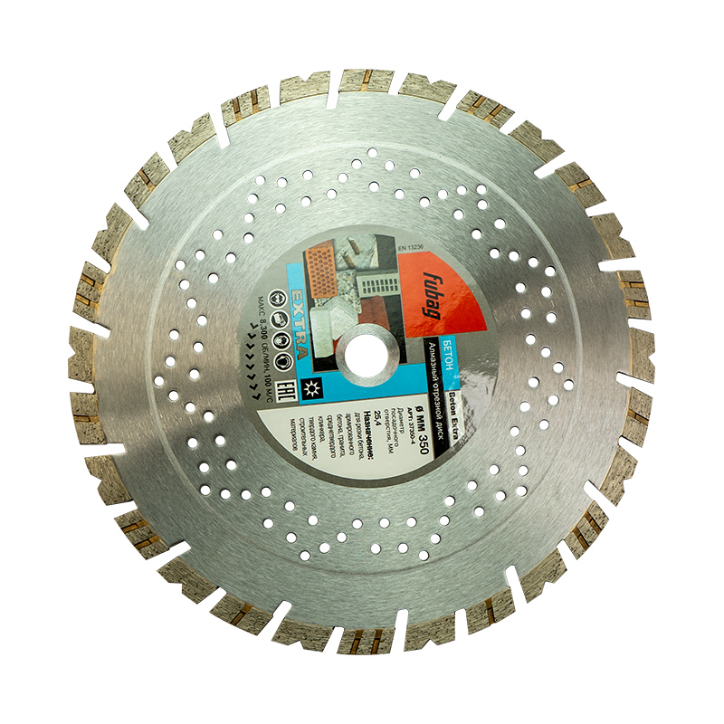 Диск алмазный (по бетону) Beton Extra 350×3,2×25,4 FUBAG 37350-4