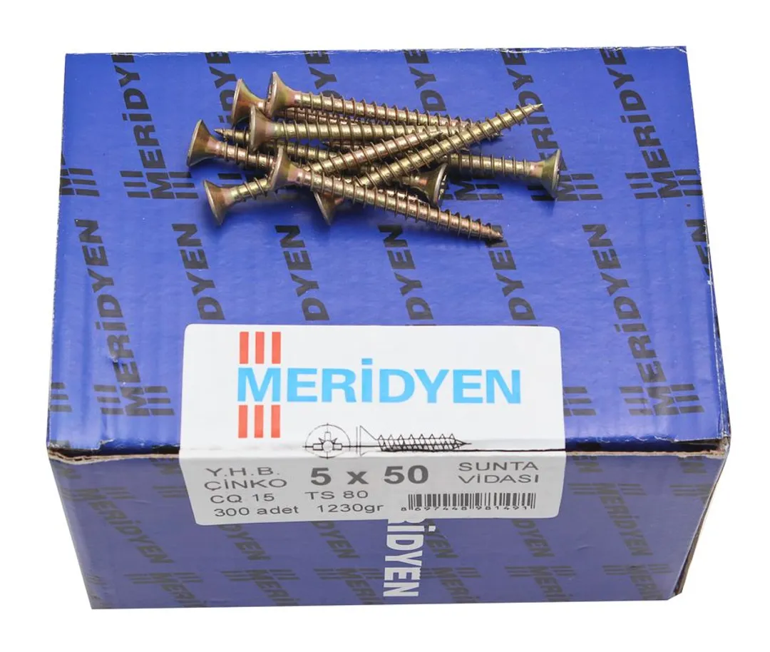 Chipboard screw, yellow galvanized (400шт)